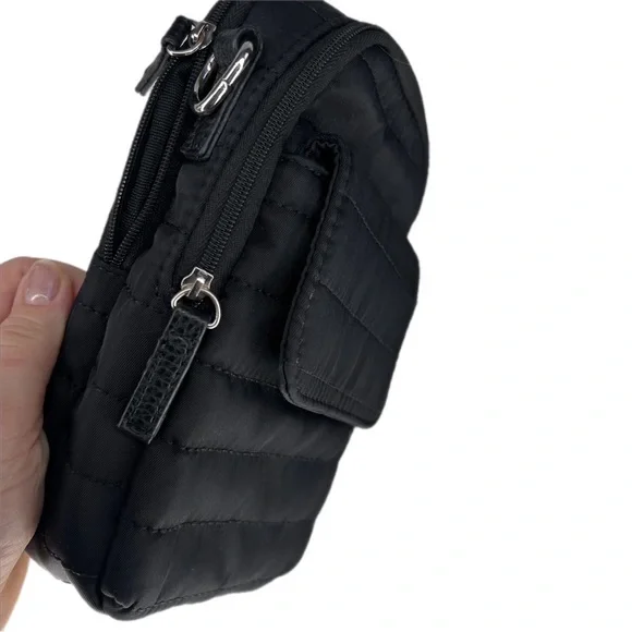 CYNTHIA ROWLEY Black Nylon Zelda Crossbody With Love Strap - Picture 13 of 16